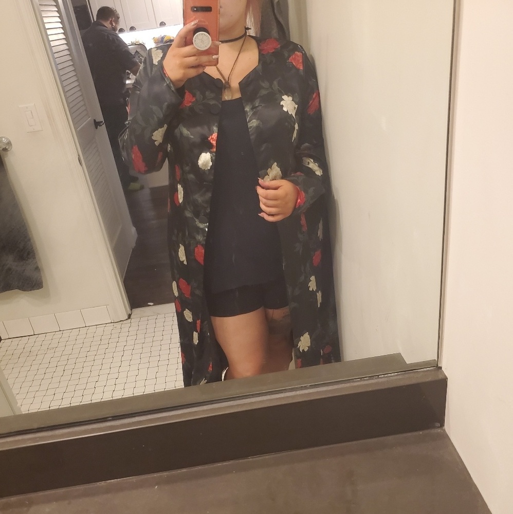 Size 16 Massey's floral overcoat